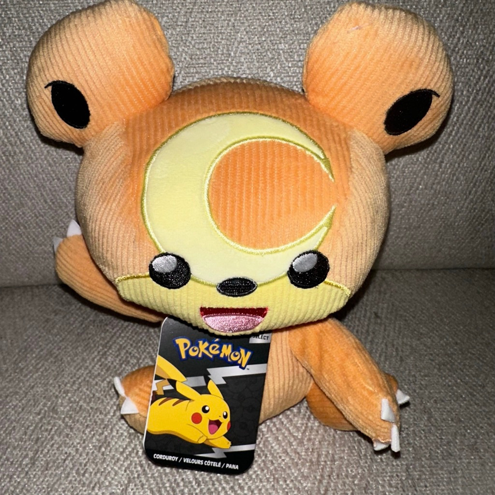 NWT 2022 Pokemon Teddirusa Corduroy 8” Plus Stuffed Animal Plush